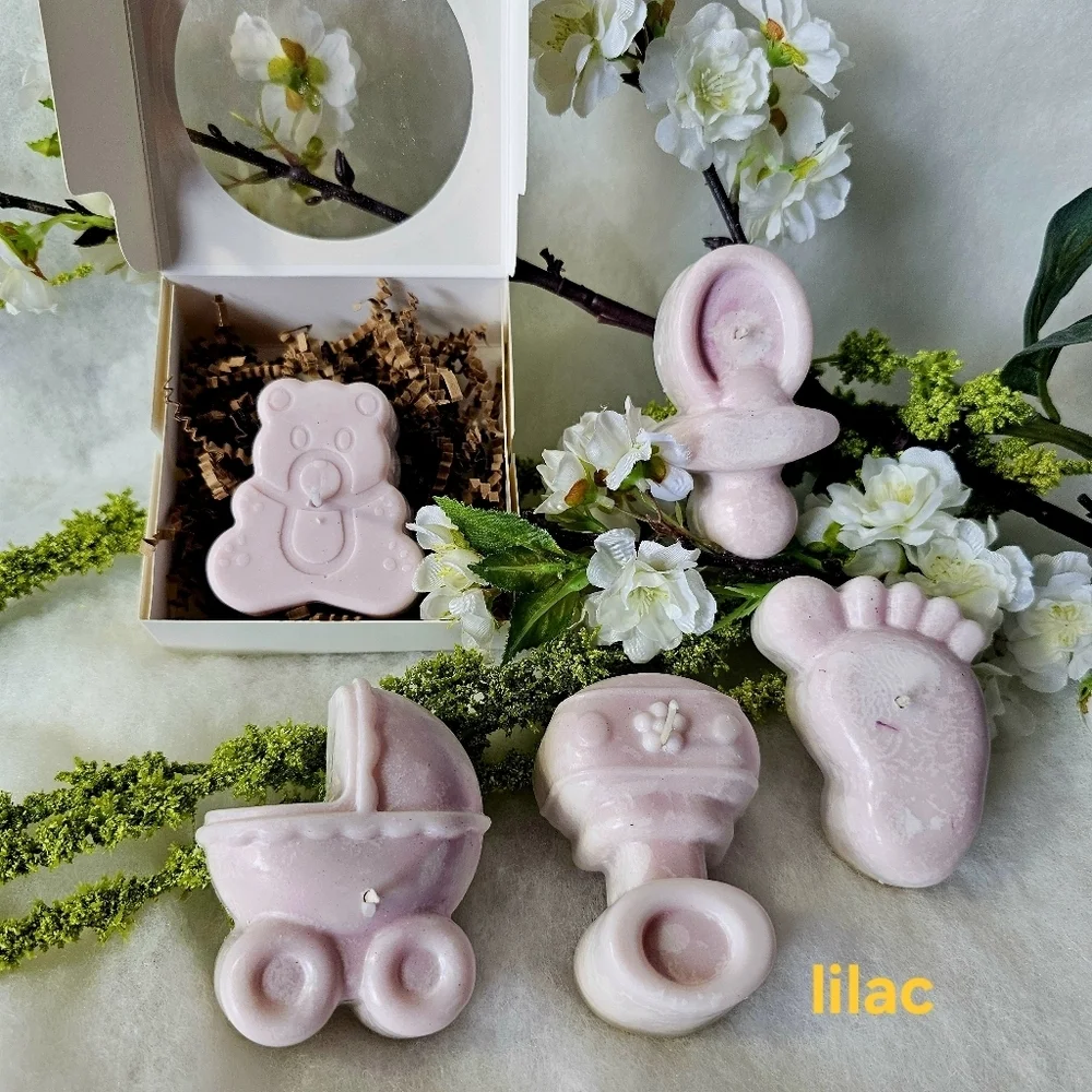 Baby Shower Gender Reveal Baby Party Candle Favors Or Giveaways ( 6 pieces )